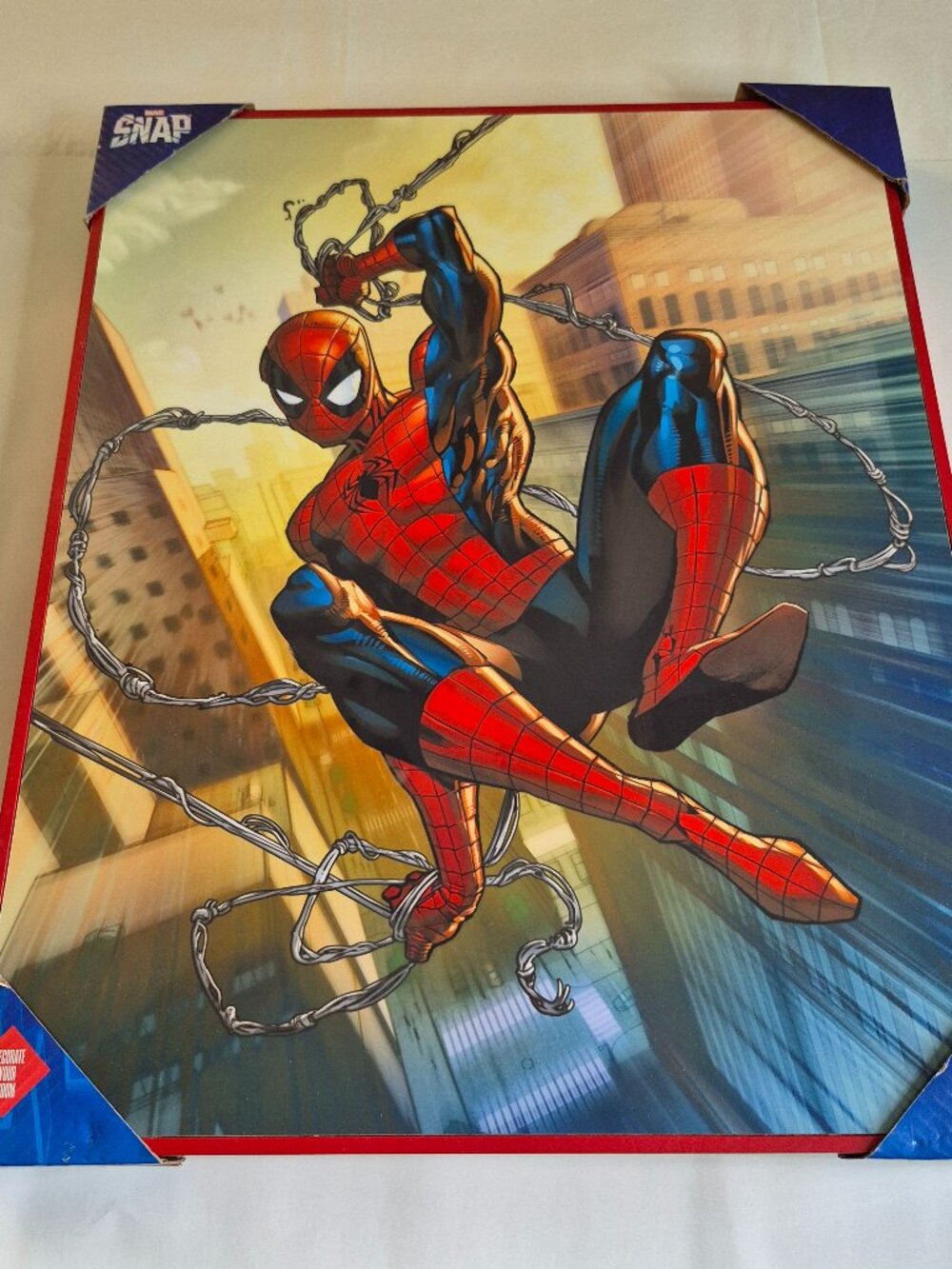 Spiderman Marvel Wall Art, 16" x 20" x 1.5", New with Tag